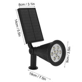 9LED Chips Solar Spotlights LED Solar Landscape Lights for Outdoor Garden CourtyardWhite Light