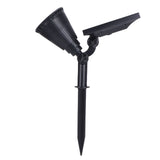 LED Solar Lawn Lights Spotlights with 18pcs Chips for Outdoor Garden Park Yard Spike LampsWhite Light