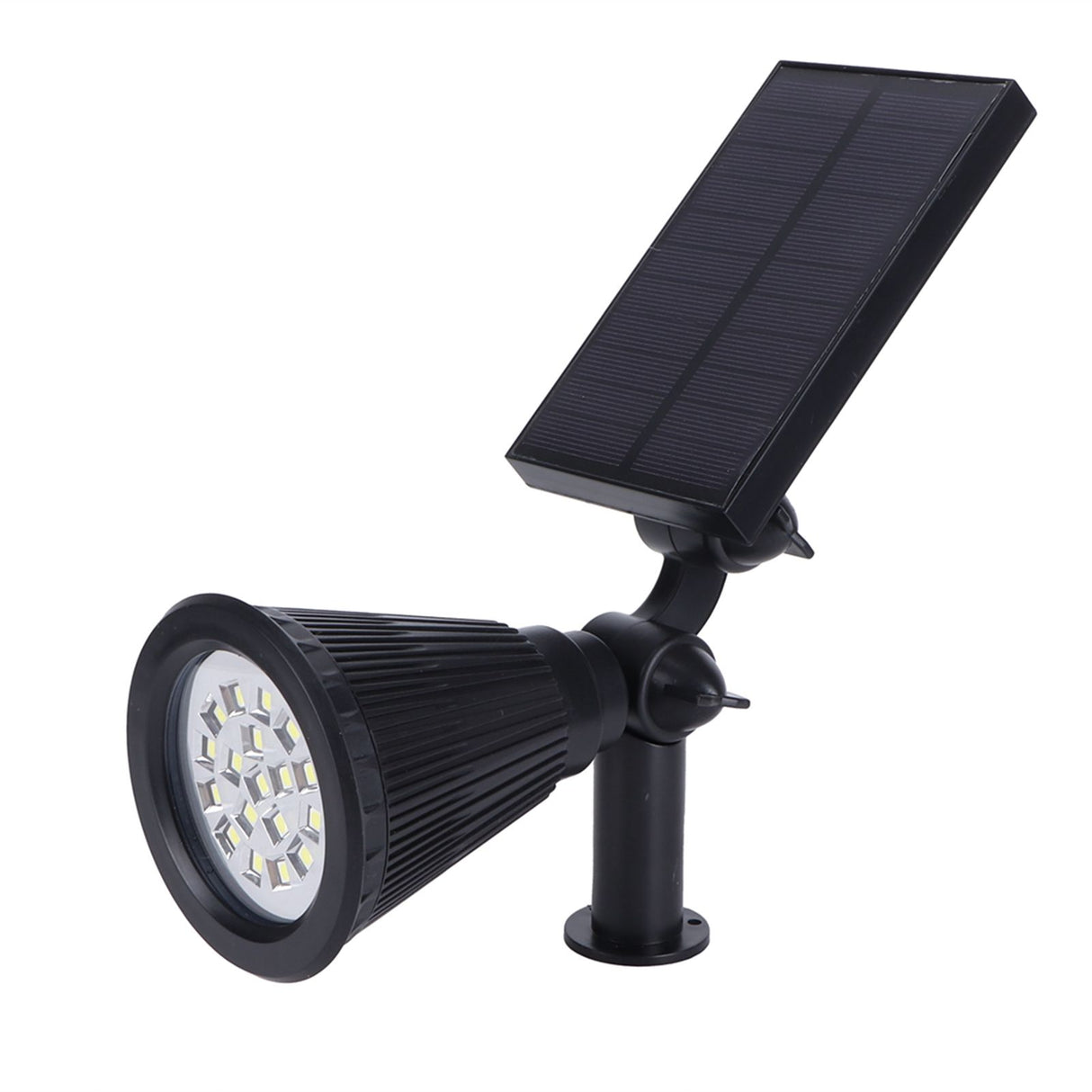 LED Solar Lawn Lights Spotlights with 18pcs Chips for Outdoor Garden Park Yard Spike LampsWhite Light