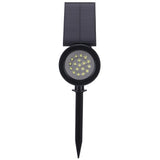 LED Solar Lawn Lights Spotlights with 18pcs Chips for Outdoor Garden Park Yard Spike LampsWhite Light