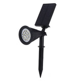 LED Solar Lawn Lights Spotlights with 18pcs Chips for Outdoor Garden Park Yard Spike LampsWhite Light