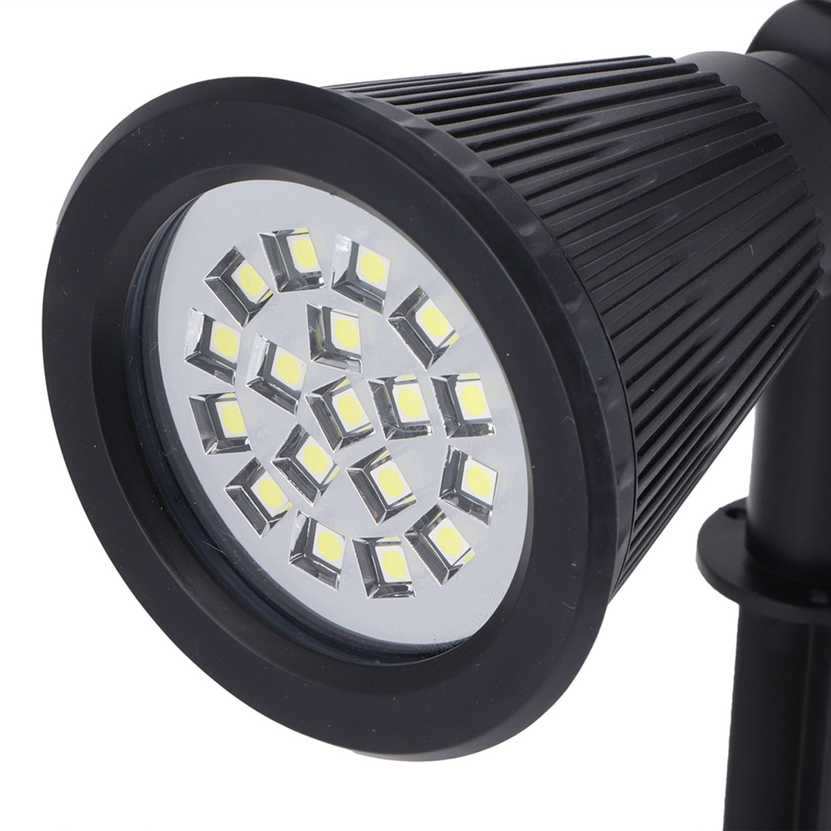 LED Solar Lawn Lights Spotlights with 18pcs Chips for Outdoor Garden Park Yard Spike LampsWhite Light