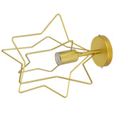 Ceiling Light Five Pointed Star E27 Wrought Iron Hanging Lamp for Corridor Dining Room AC85-265V - Close-Up Angle