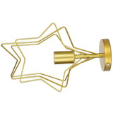 Ceiling Light Five Pointed Star E27 Wrought Iron Hanging Lamp for Corridor Dining Room AC85-265V