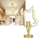Ceiling Light Five Pointed Star E27 Wrought Iron Hanging Lamp for Corridor Dining Room AC85-265V - Extra Image