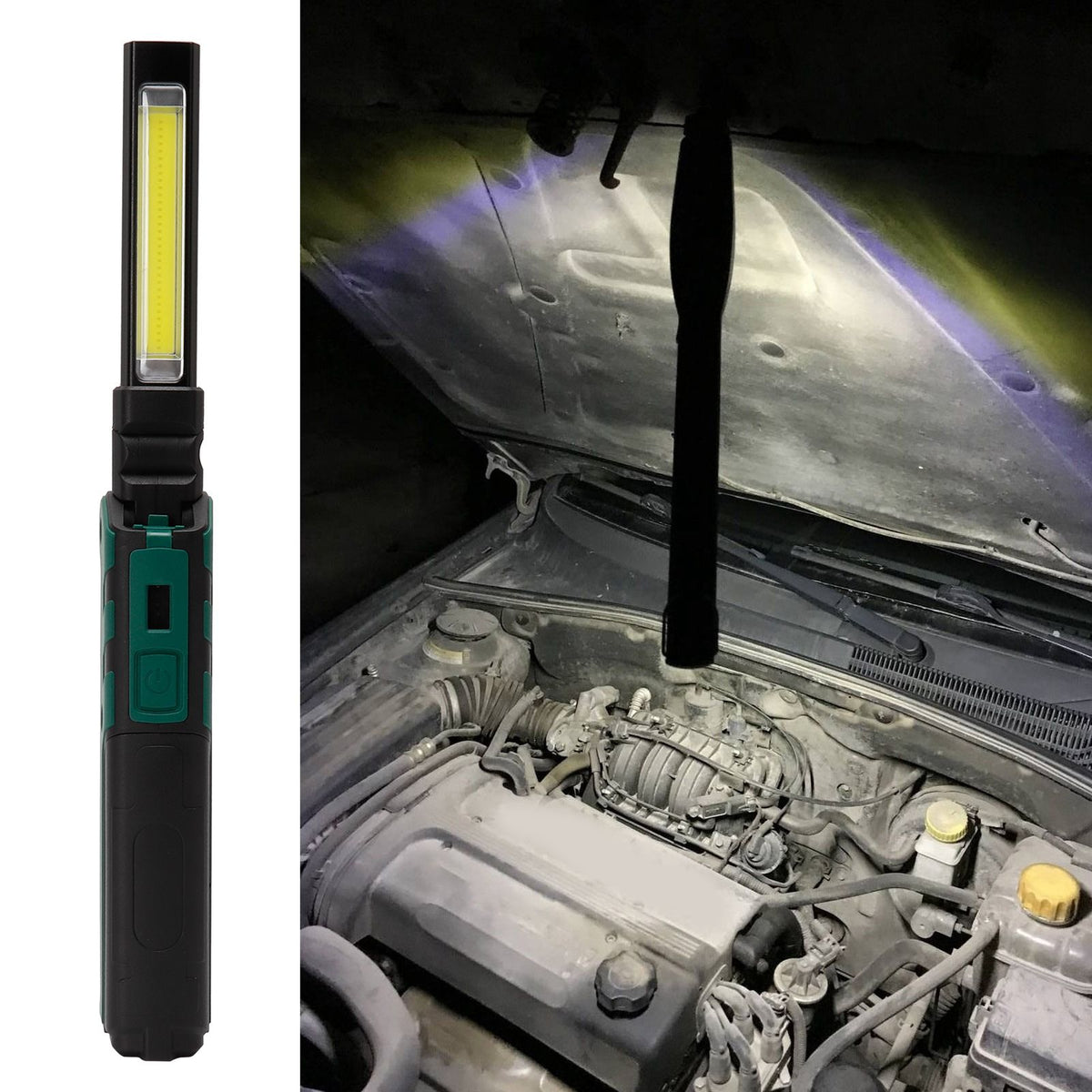 USB Flashlight Portable Foldable Car Repairing Emergency LED Work Light with Magnet