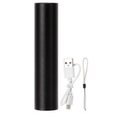USB Flashlight Waterproof Portable Aluminum Alloy Electric Torch for Night Cycling