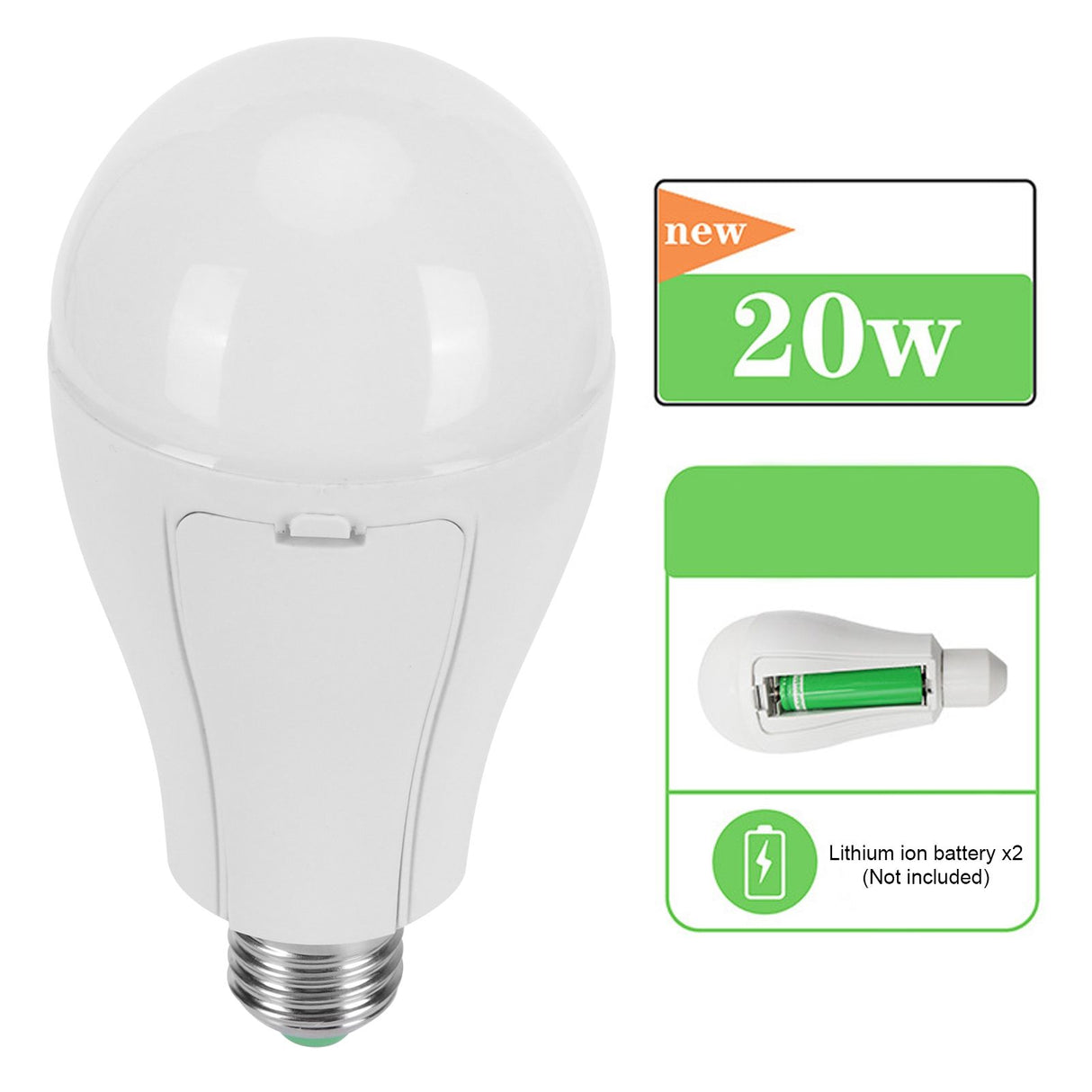 E27 LED Bulb Lamp Rechargeable LED Light Bulb for Outdoor Camping Emergency 90-265V
