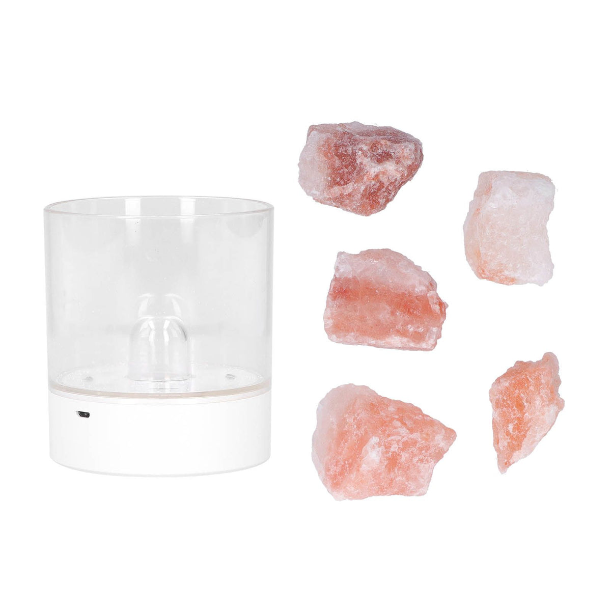 USB Night Light Innovative Table Lamp Air Purifying Crystal Salt Light Bedroom Decoration
