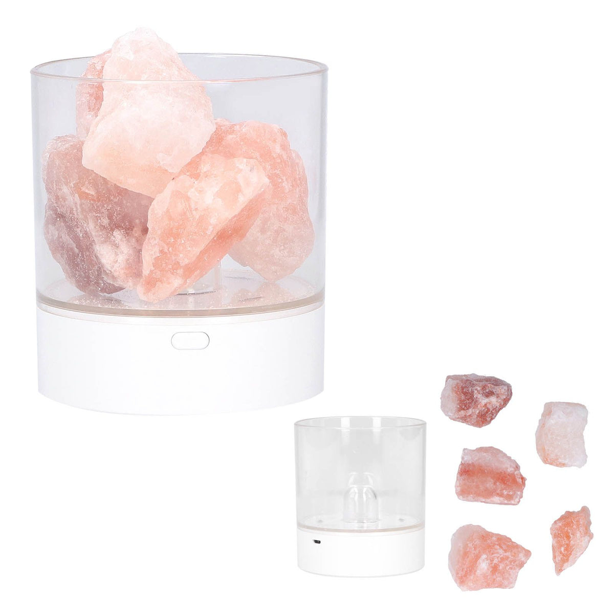 USB Night Light Innovative Table Lamp Air Purifying Crystal Salt Light Bedroom Decoration