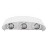 6LED 6W Wall Light Innovative Up Down Wall Lamp IP65 Waterproof AC85-265V White Light - Rear View
