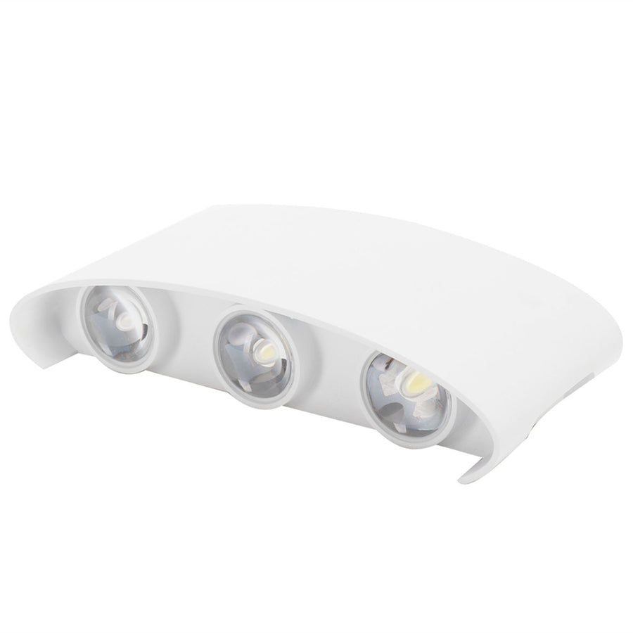 6LED 6W Wall Light Innovative Up Down Wall Lamp IP65 Waterproof AC85-265V White Light