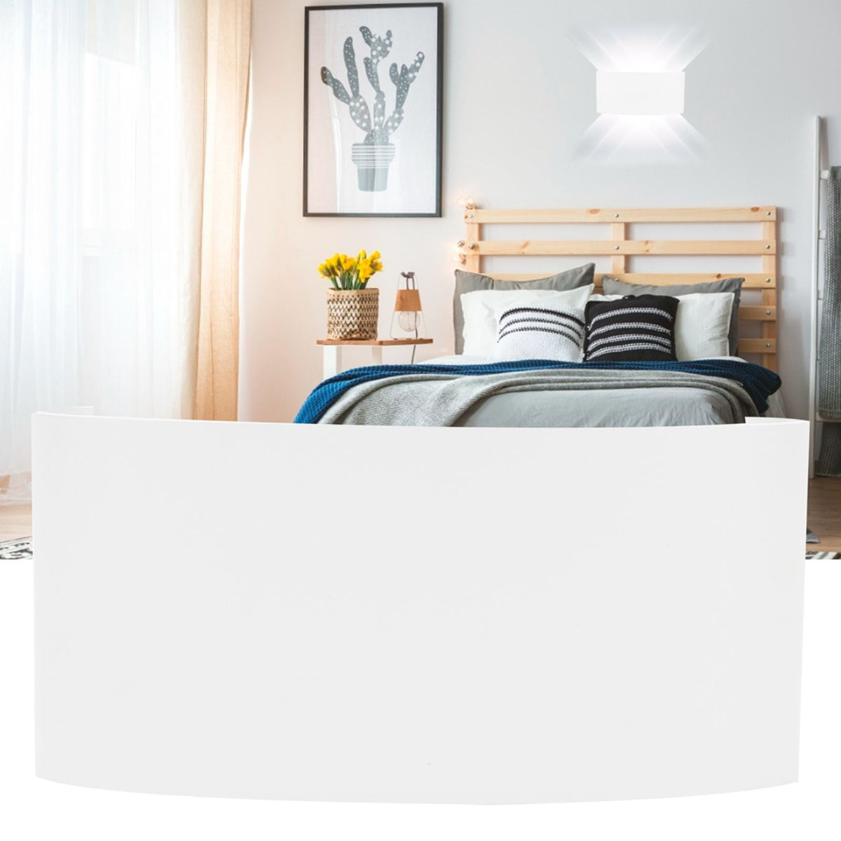 6LED 6W Wall Light Innovative Up Down Wall Lamp IP65 Waterproof AC85-265V White Light