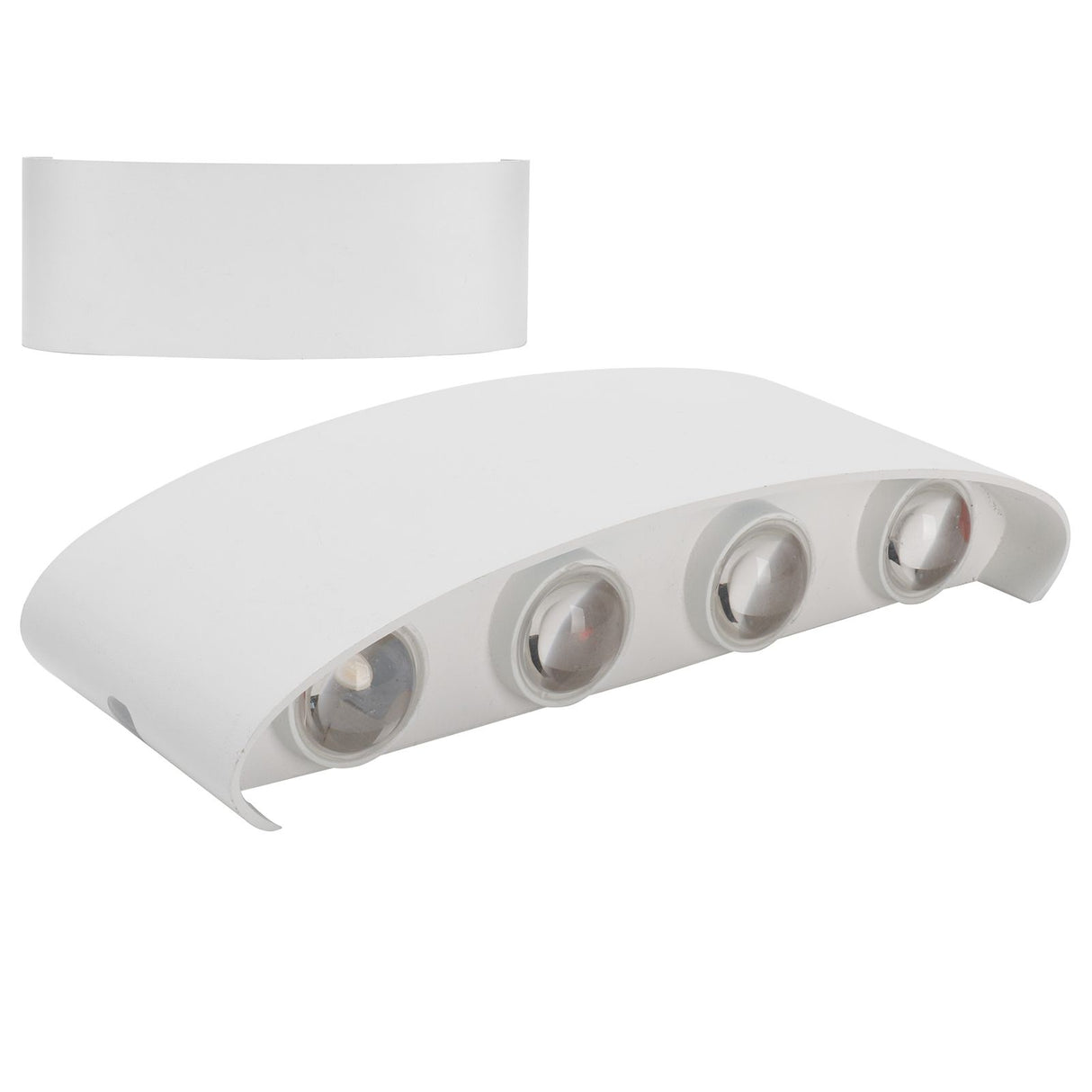 8LED 8W Wall Sconce Waterproof Wall Light for Outdoor Indoor Lighting AC85-265V Warm Light