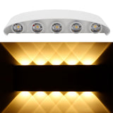 10LED 10W Wall Light Waterproof Wall Sconce for Indoor Outdoor Lighting AC85-265V Warm Light