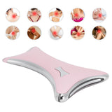 LED Electric Gua Sha Board USB Vibration Heating Scraping Massager Instrument Beauty ToolsPink - Extra Image