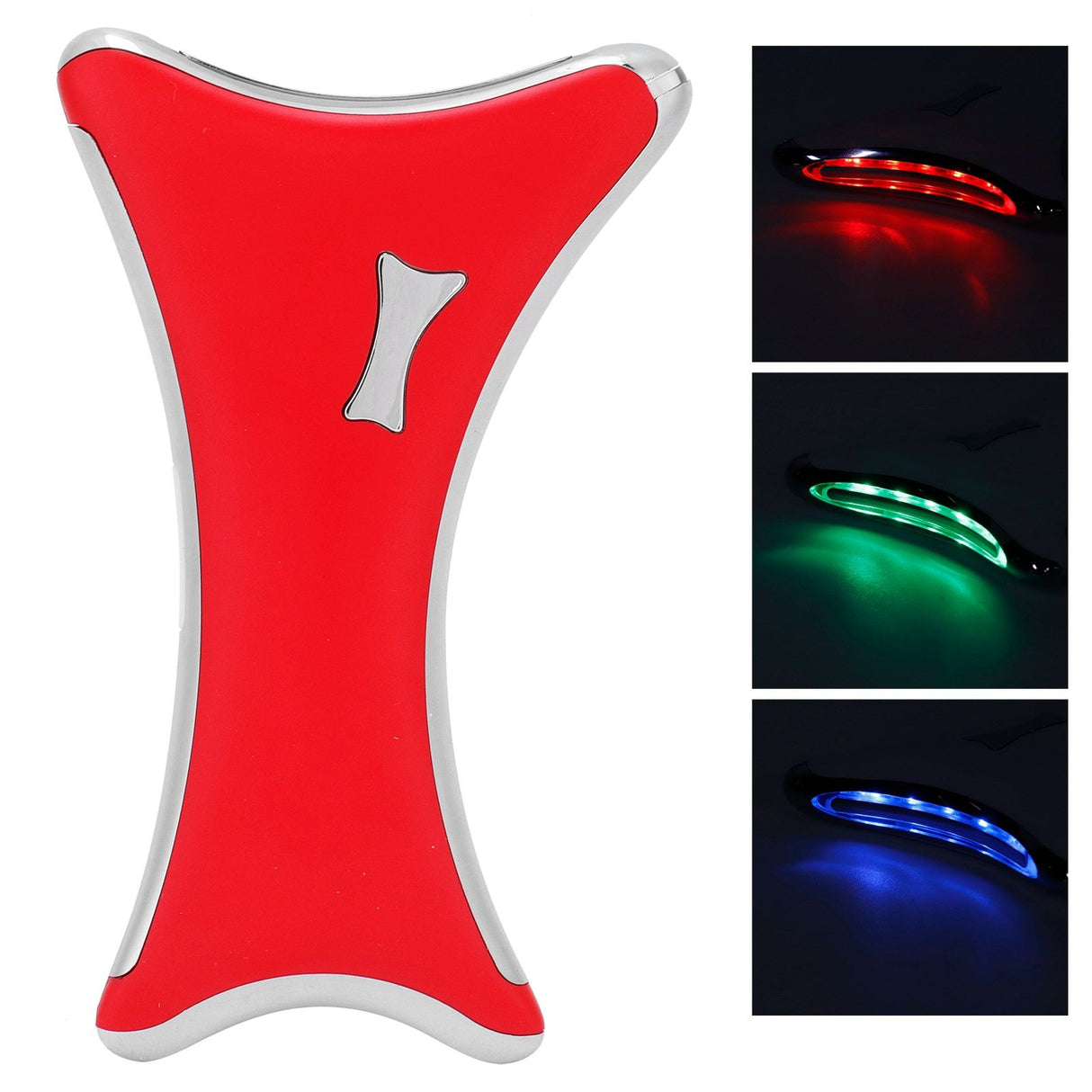 LED Electric Gua Sha Board USB Vibration Heating Scraping Massager Instrument Beauty ToolsRed