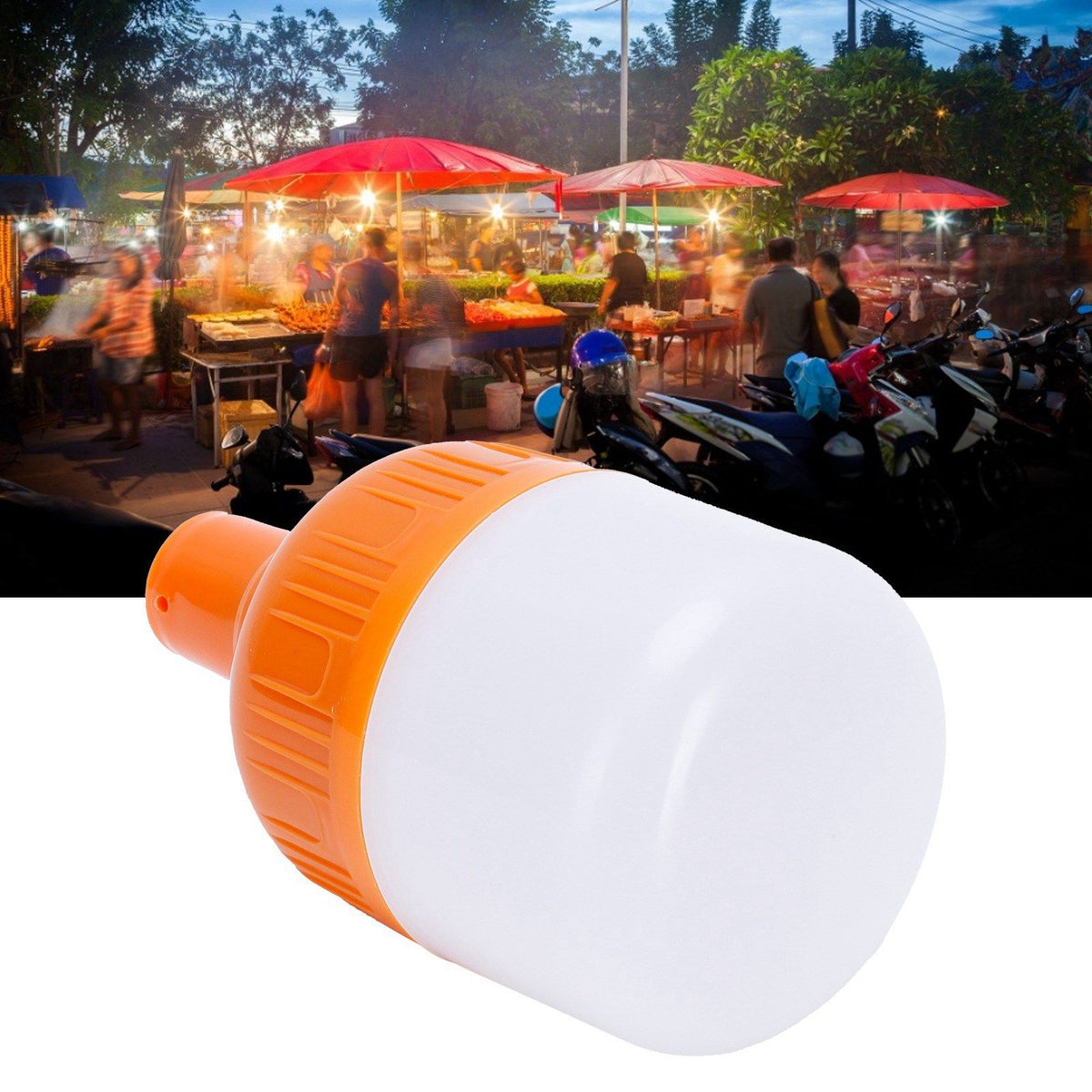LED Emergency Light Bulb Portable USB Charging Lamp Bulb for Night Market Outdoor Camping