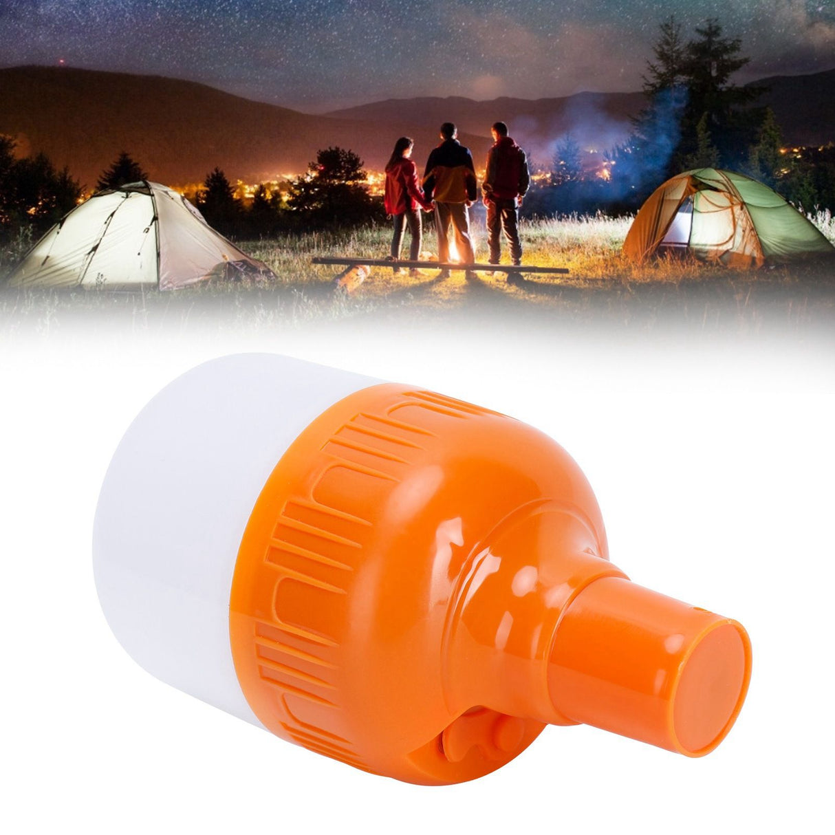 LED Emergency Light Bulb Portable USB Charging Lamp Bulb for Night Market Outdoor Camping