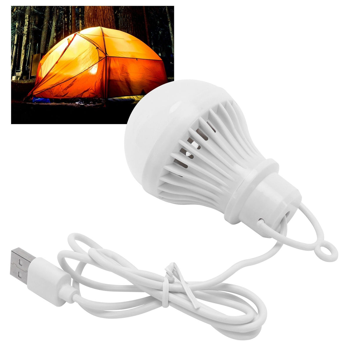 5W USB Low Voltage LED Bulb Light Family Emergency Bulb 5V for Outdoor Camping White Light
