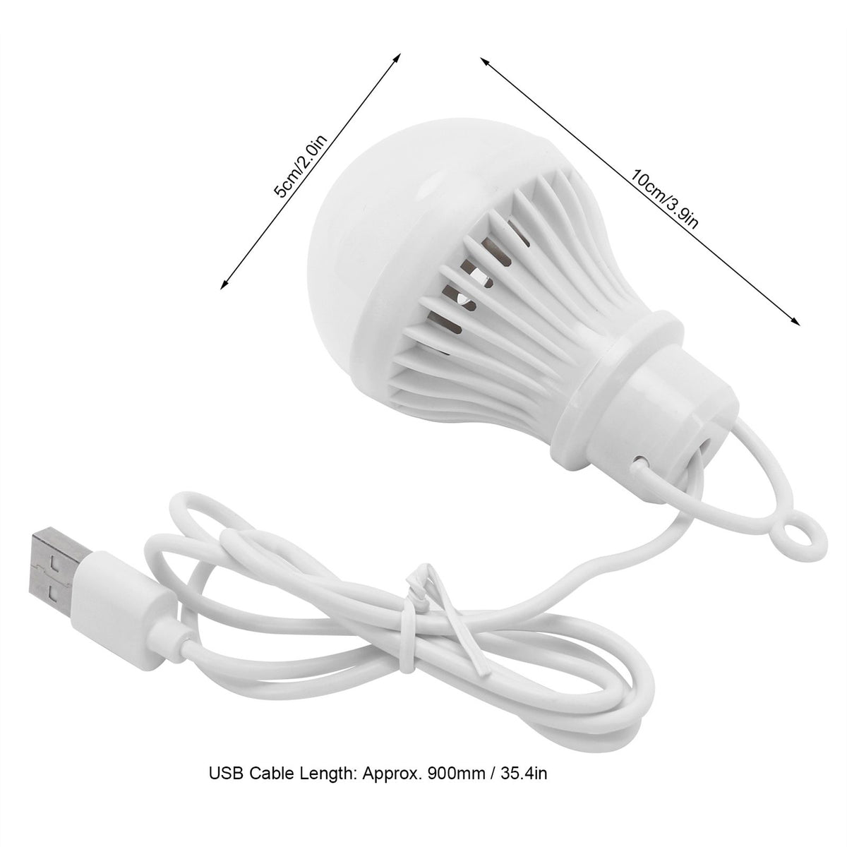 5W USB Low Voltage LED Bulb Light Family Emergency Bulb 5V for Outdoor Camping White Light