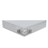 LED Wall Light 9W Modern Aluminum Triangular Lamp for Bedroom Corridor Hallway 85-265V - Low Angle