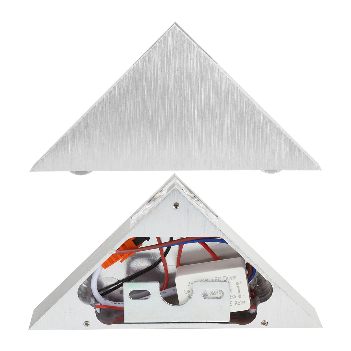 Triangular Wall Light LED Bedside Lamp for Corridor Background Wall 9W Warm White Light 85‑265V
