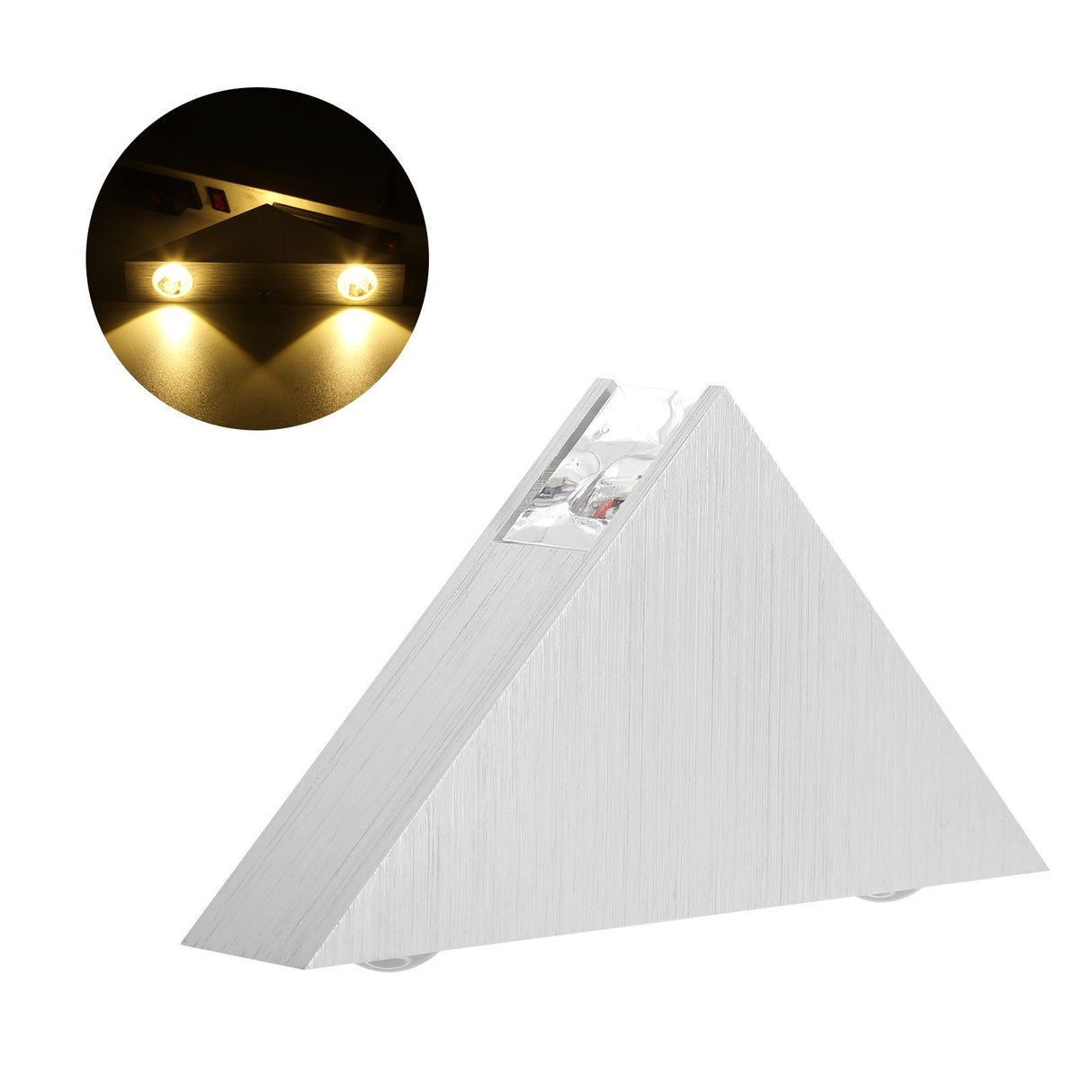 Triangular Wall Light LED Bedside Lamp for Corridor Background Wall 9W Warm White Light 85‑265V