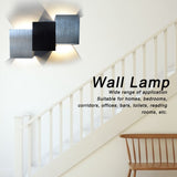 LED Wall Light Aluminum 6W Lamp for Bedroom Stairs Hallway KTV Hotel 85-265V Warm White