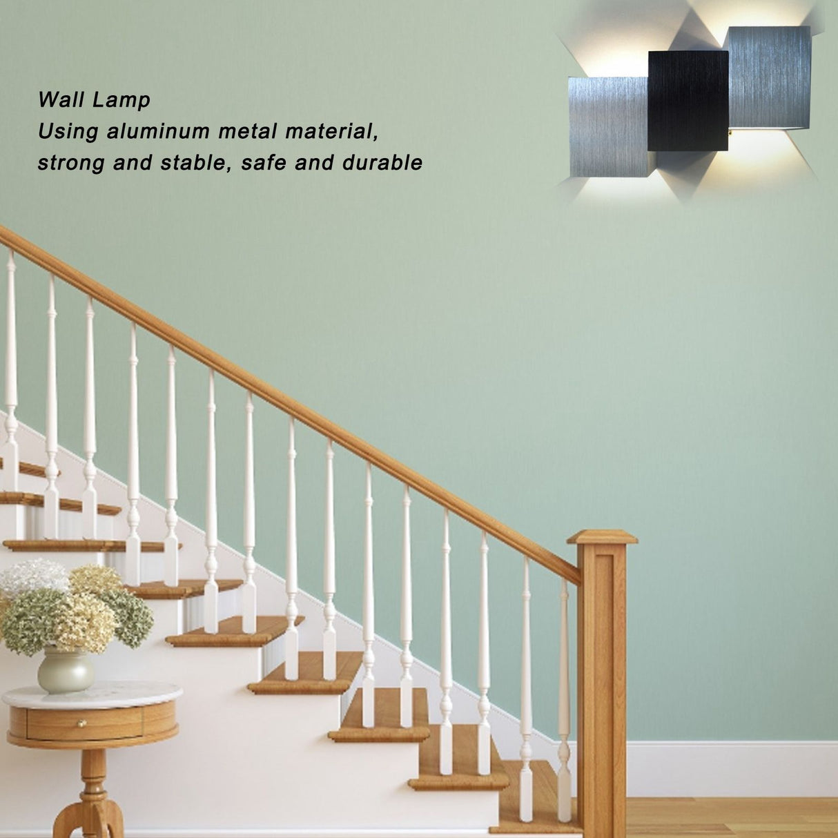 LED Wall Light Aluminum 6W Lamp for Bedroom Stairs Hallway KTV Hotel 85-265V Warm White