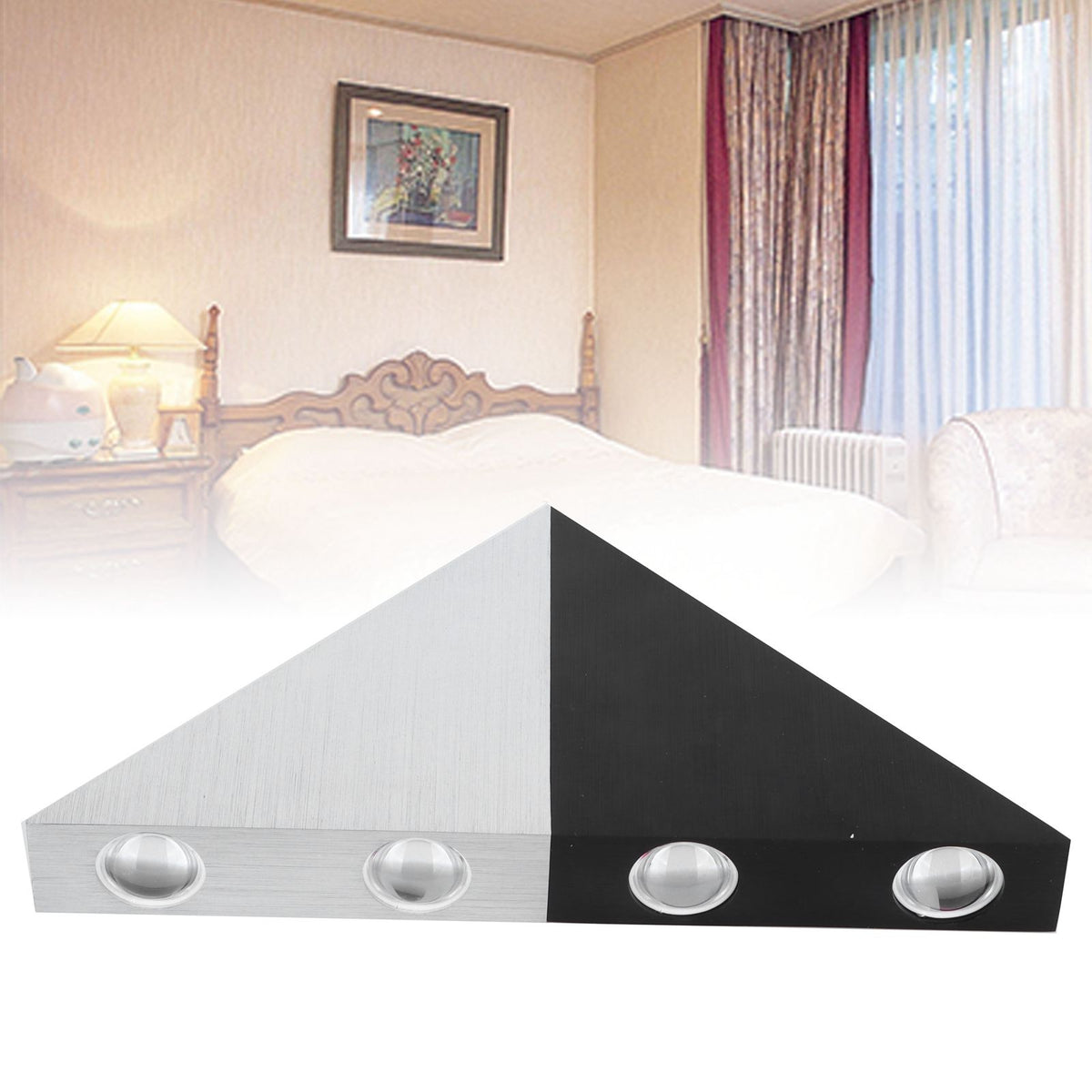 LED Triangular Lamp 5W Home Bedroom Corridor Cafe Bar KTV Decoration Warm White 85-265V