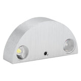 9W Wall Lamp Modern Semicircle Decorative Light for KTV Bar Exhibition Hall Pure White 85‑265V