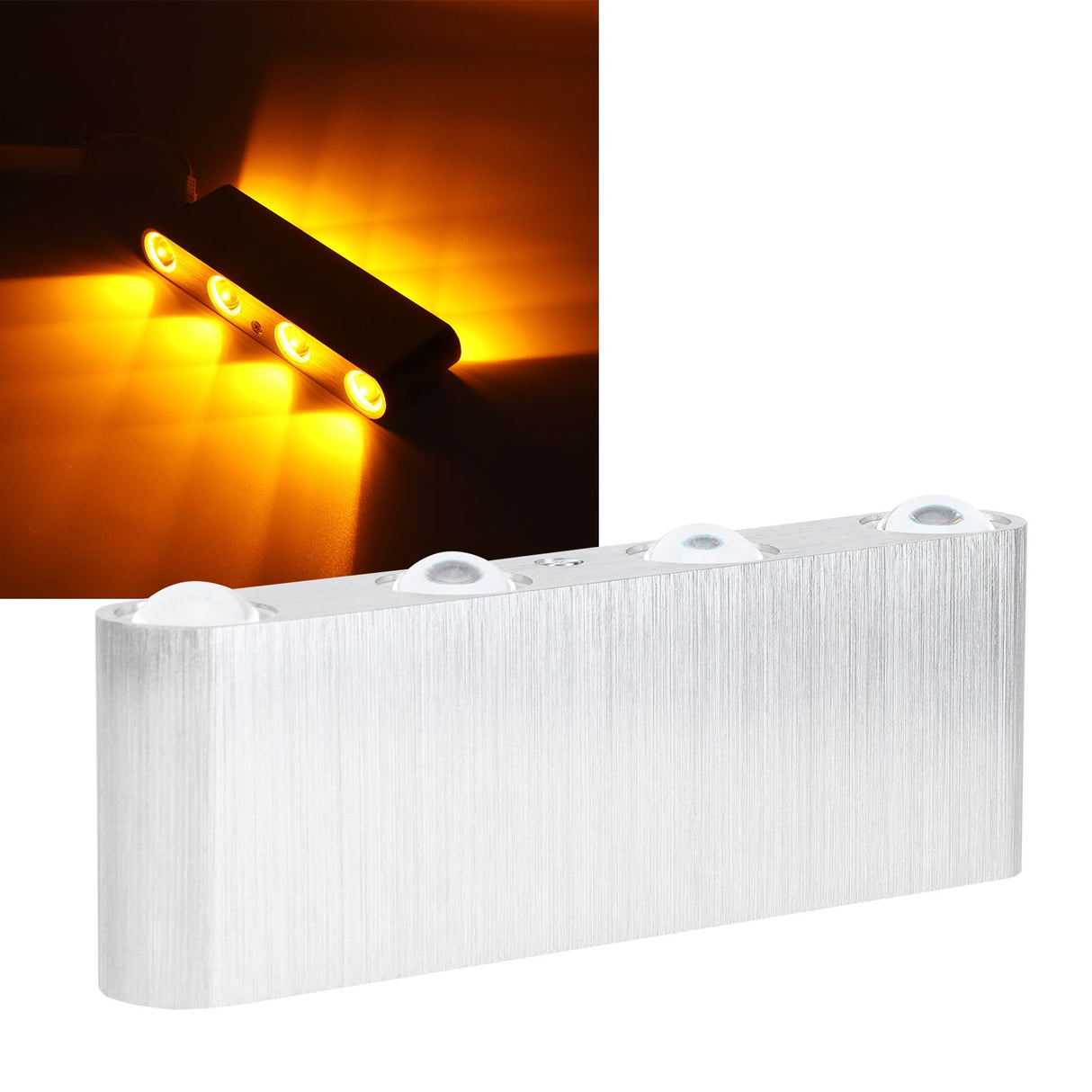 Modern Wall Light Rectangular LED Lamp Bar KTV Corridor Hallway Decoration Yellow 85-265V