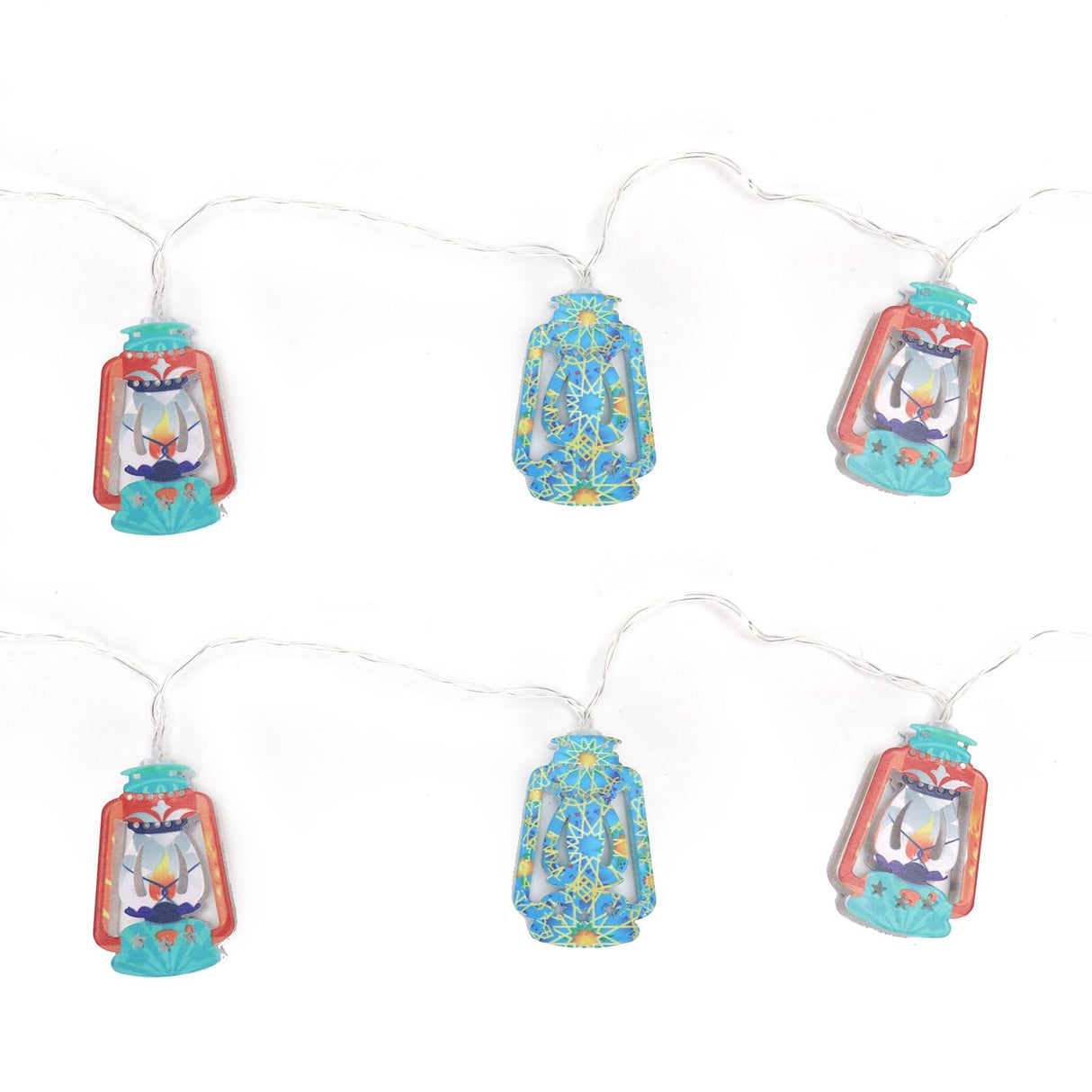 1.5M Muslim Ramadan Light Kerosene Lamp Shaped 10LED Decorative String Light Hanging Party Decor