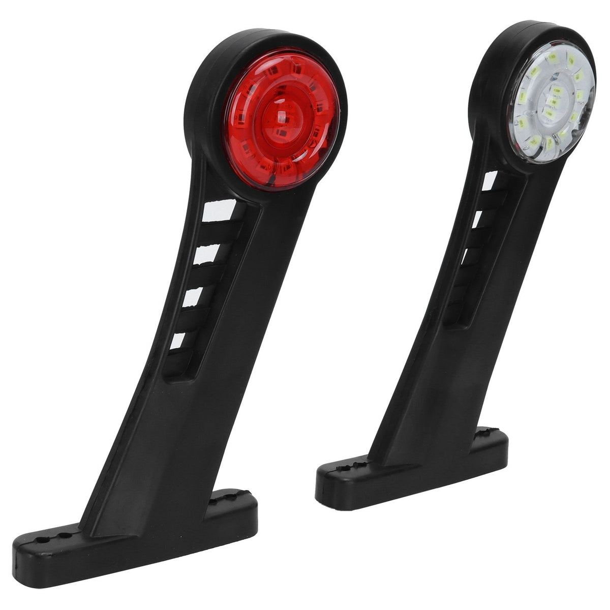 2PCS Dual Color 28LED Truck Side Marker Lamp 24V Warning Signal Light Car Trailer Taillight