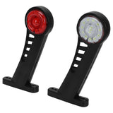 2PCS Dual Color 28LED Truck Side Marker Lamp 24V Warning Signal Light Car Trailer Taillight