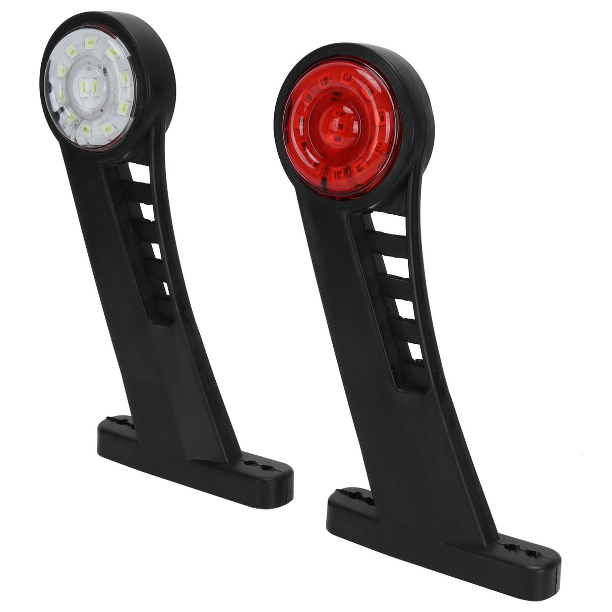 2PCS Dual Color 28LED Truck Side Marker Lamp 24V Warning Signal Light Car Trailer Taillight