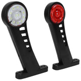 2PCS Dual Color 28LED Truck Side Marker Lamp 24V Warning Signal Light Car Trailer Taillight