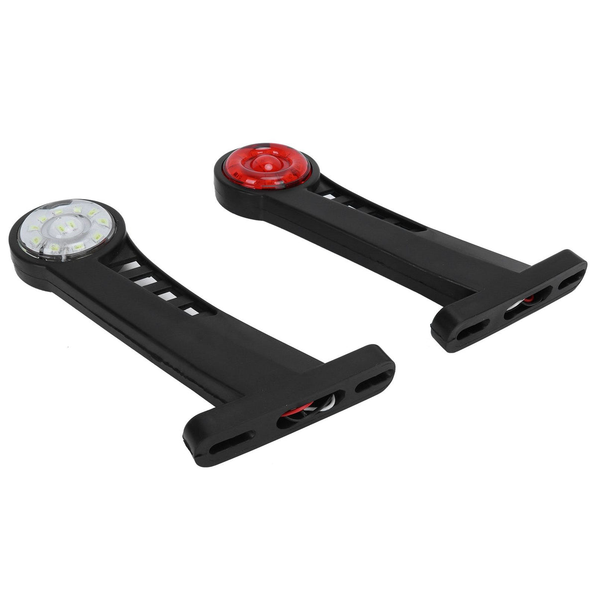 2PCS Dual Color 28LED Truck Side Marker Lamp 24V Warning Signal Light Car Trailer Taillight