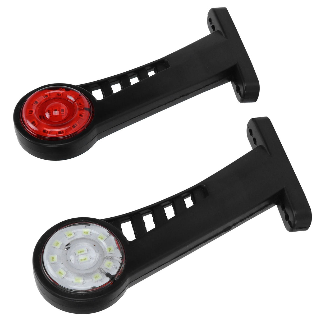 2PCS Dual Color 28LED Truck Side Marker Lamp 24V Warning Signal Light Car Trailer Taillight