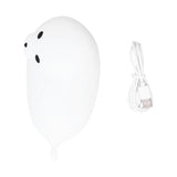 Silicone Bedside Lamp 1.3W Innovative USB Night Light with Colorful Lighting White