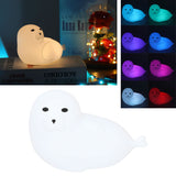 Silicone Bedside Lamp 1.3W Innovative USB Night Light with Colorful Lighting White - Extra Image