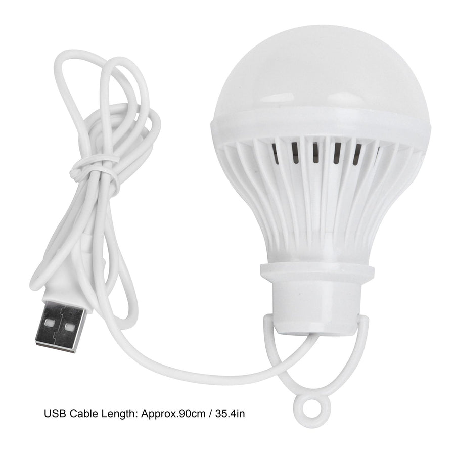Portable USB LED Energy Saving Lamp Bulb LED Emergency Light for Outdoor Camping 5V 7W