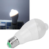 E27 Human Sensor Light Bulb 7W LED Induction Lamp for Corridor Balcony 85‑265V Pure White Light