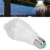 E27 Human Sensor Light Bulb 7W LED Induction Lamp for Corridor Balcony 85‑265V Pure White Light