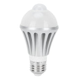 LED Sensor Light Bulb 7W E27 Human Body Sensor Bulb for Corridor 85‑265V Warm White Light