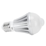 LED Sensor Light Bulb 7W E27 Human Body Sensor Bulb for Corridor 85‑265V Warm White Light