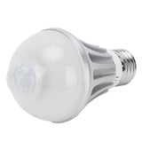 LED Sensor Light Bulb 7W E27 Human Body Sensor Bulb for Corridor 85‑265V Warm White Light