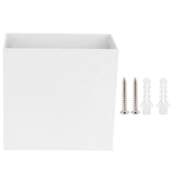LED Wall Light 7W Indoor Square Lamp Bedroom Hallway Porch Balcony Decoration 100265V(White ShellWarm Light )