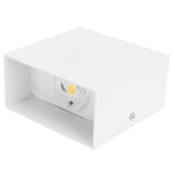LED Wall Light 7W Indoor Square Lamp Bedroom Hallway Porch Balcony Decoration 100265V(White ShellWarm Light )